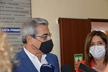 Visita oficial a Telde de Román Rodríguez, vicepresidente del Gobierno de Canarias/TA y Acfi Press.